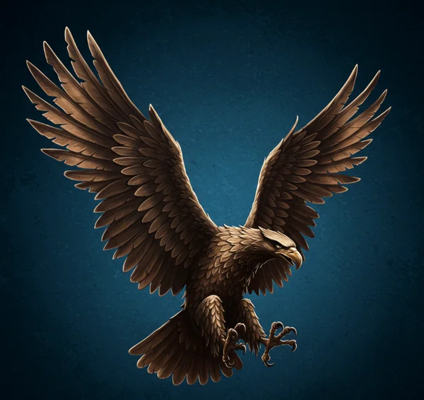 Ravenclaw house crest with bronze eagle symbol of wisdom.
