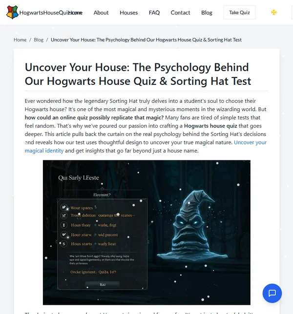 Uncover Your House: The Psychology Behind Our Hogwarts House Quiz