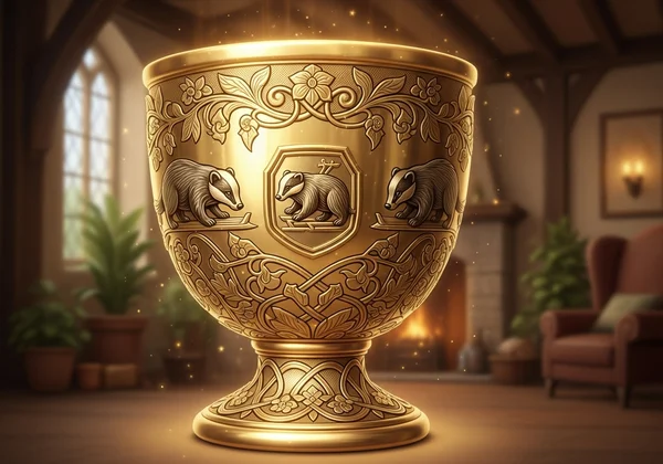 Helga Hufflepuff's golden cup, symbol of loyalty